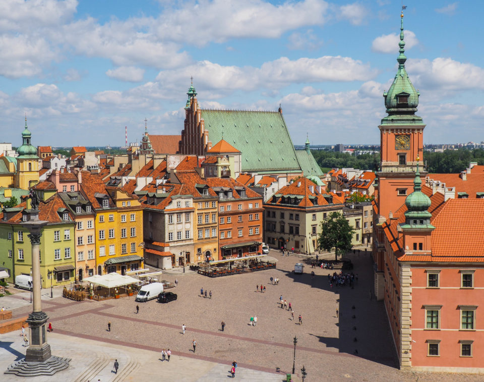 Polen-Warschau-Altstadt-Aussicht