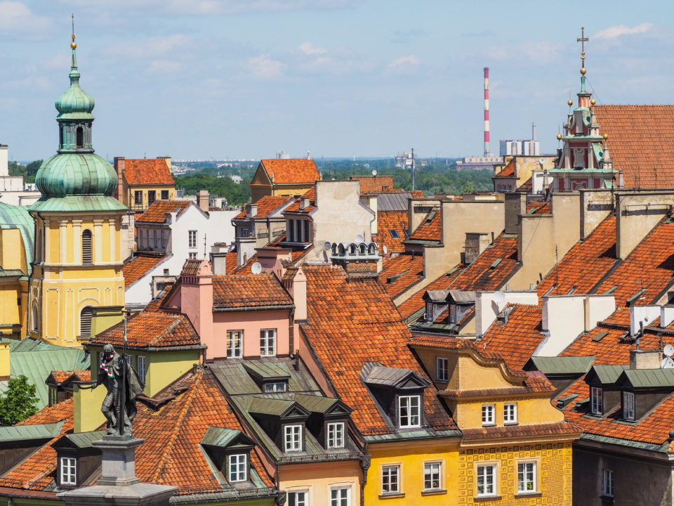 Polen-Warschau-Altstadt-Aussicht