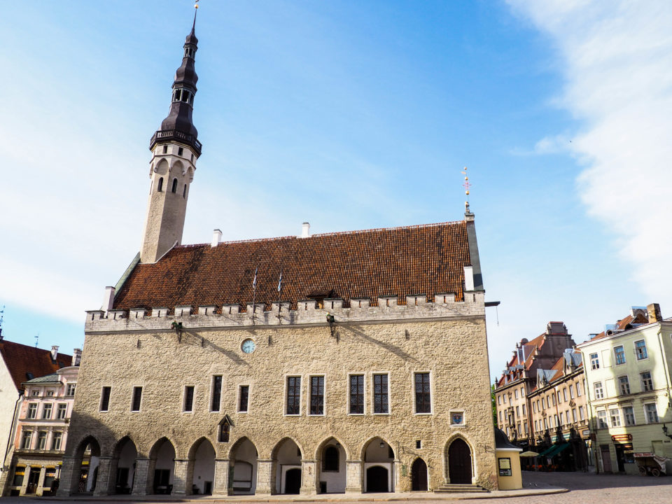 Estland-Tallinn-Marktplatz