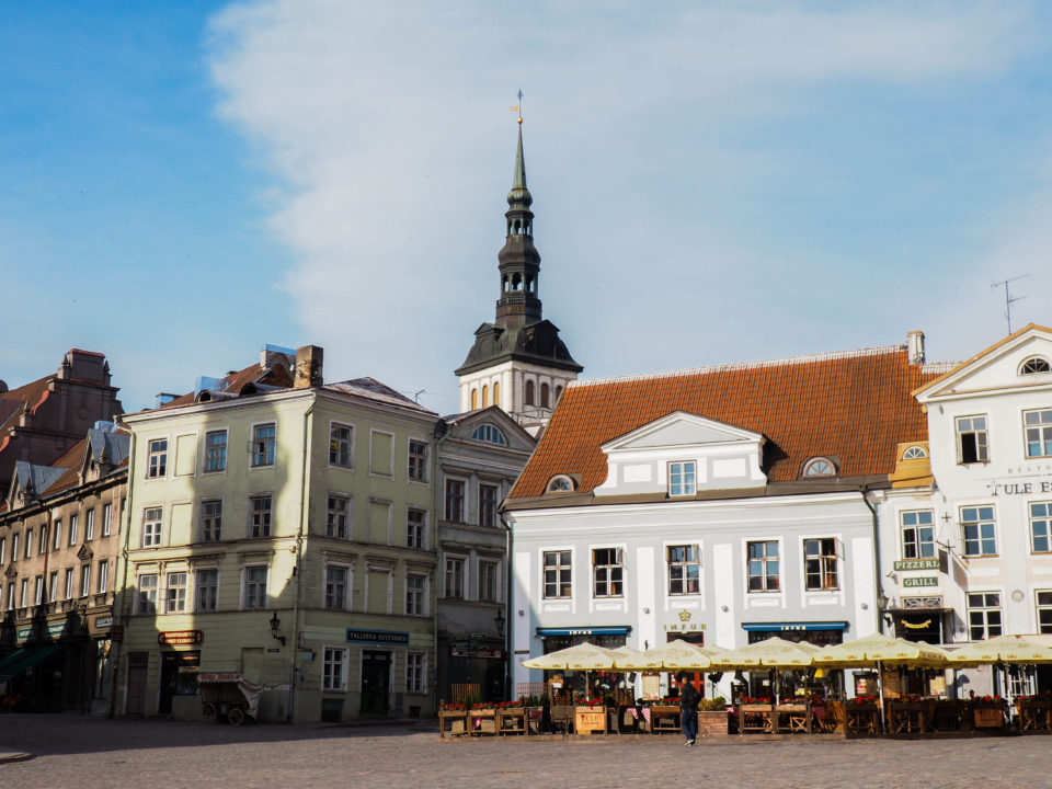Estland-Tallinn-Marktplatz