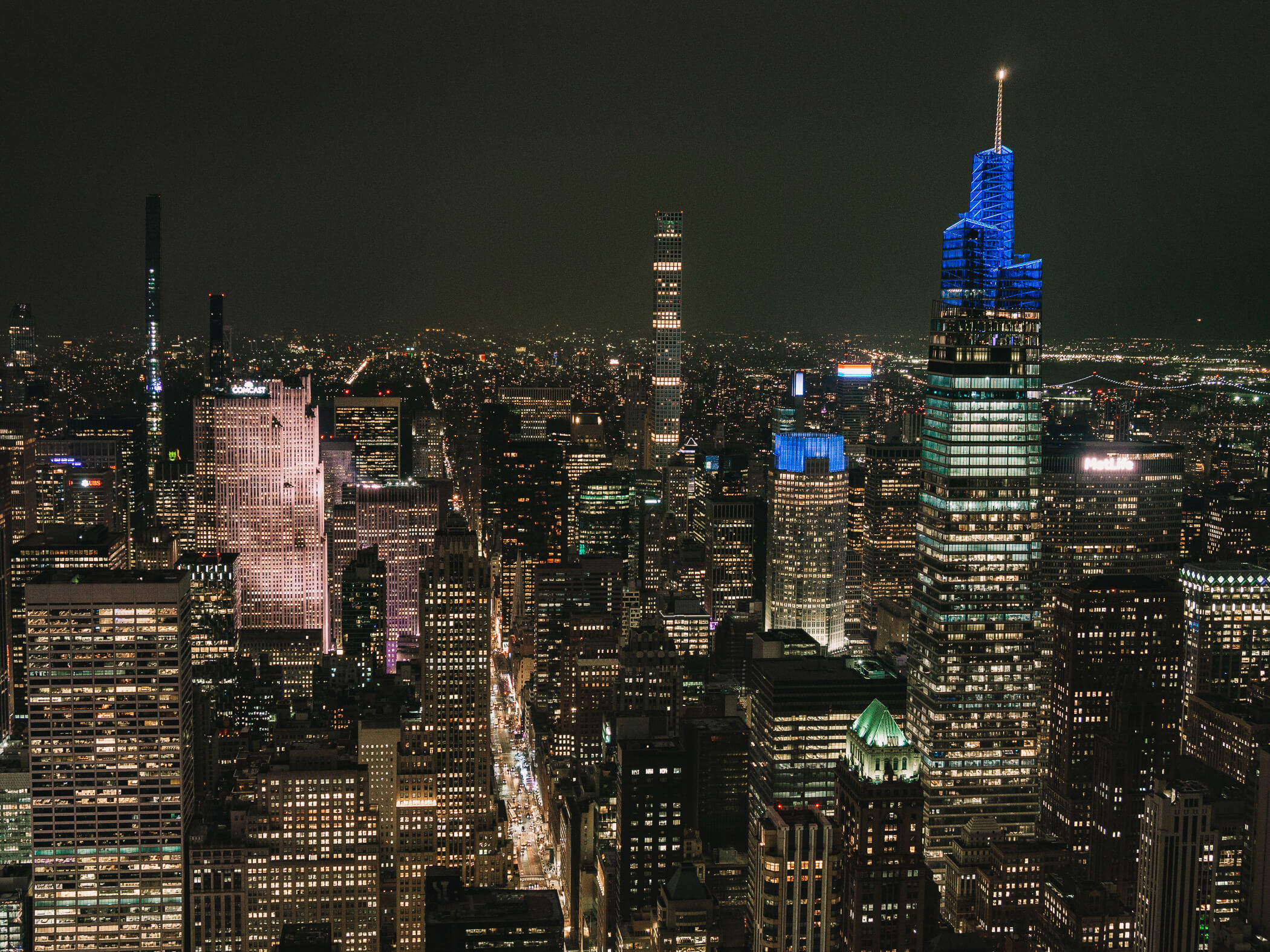 New York von oben - Aussichtsplattform New York City