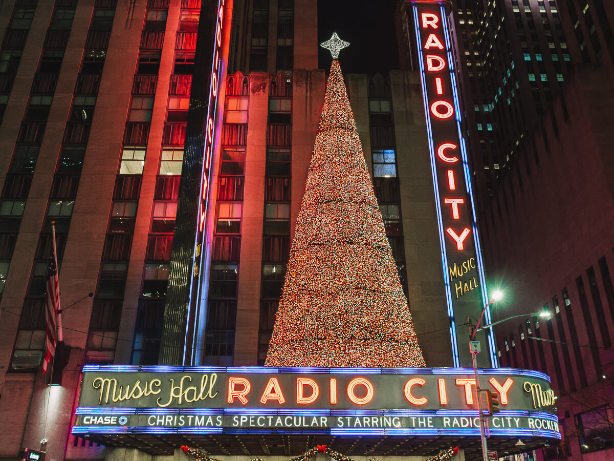New York zur Weihnachtszeit - Radio City Hall